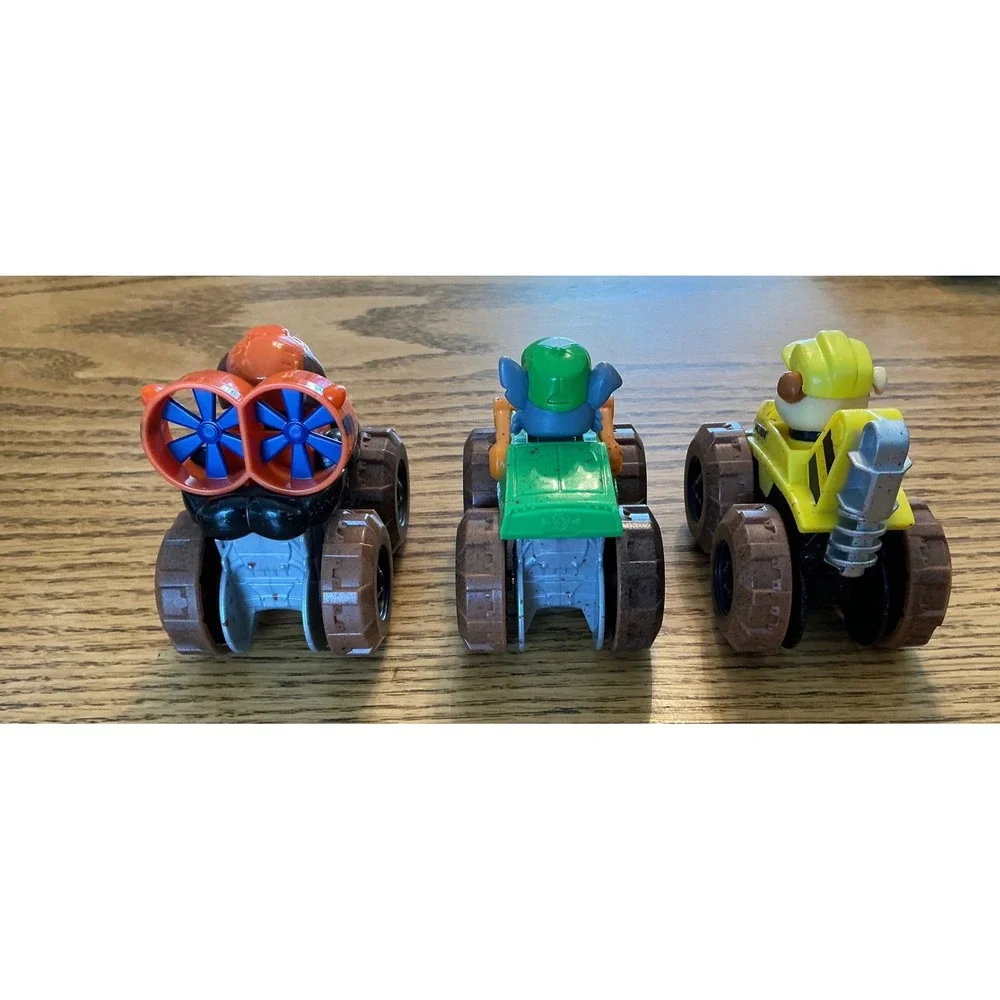 Paw Patrol Dino Rescue True Metal Zuma Rocky Rubble Muddy Diecast Vehicle Lot 3